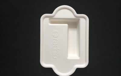 白色精品环保纸托